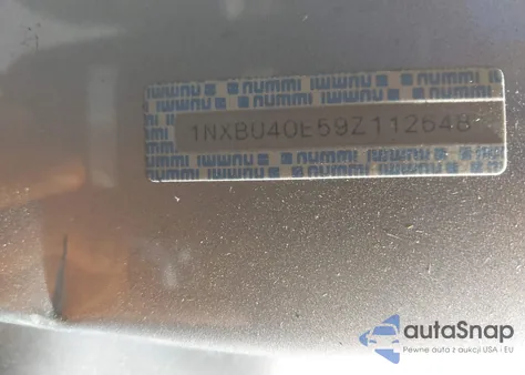 2009 Toyota Corolla Le из США, поврежденный, VIN 1NXBU40E59Z112648